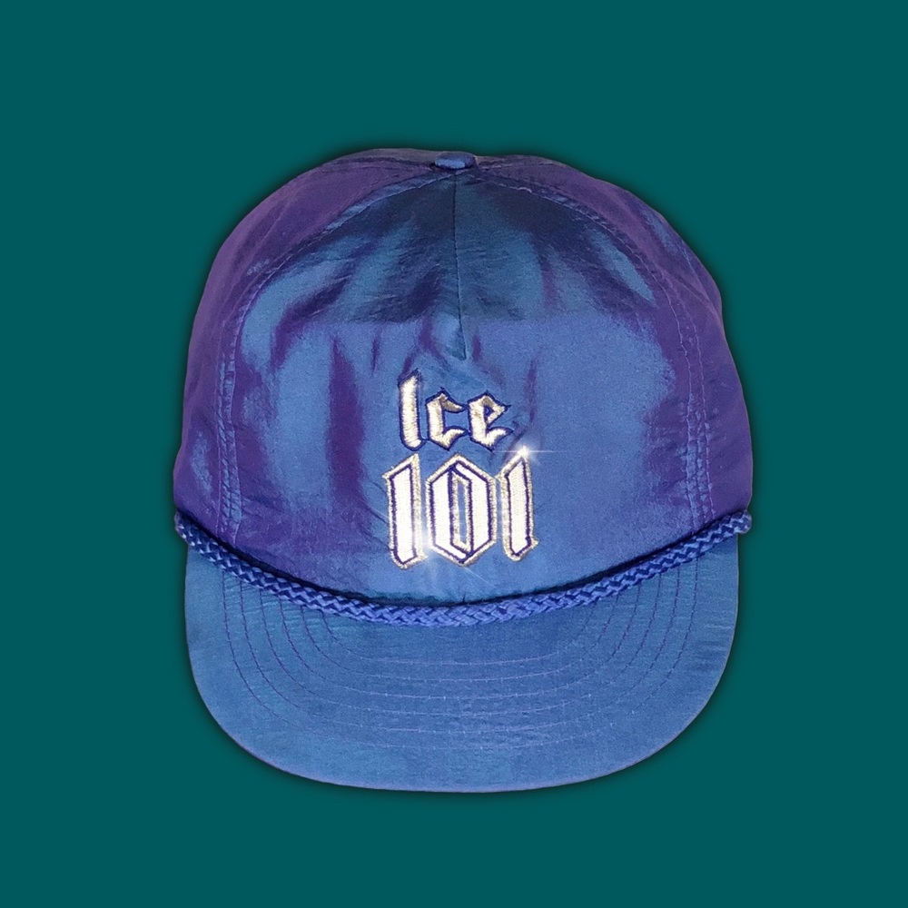Vintage 90s “Ice 101” duochrome 5 panel hat